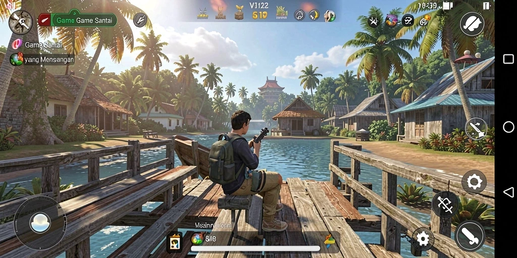 Screenshot gameplay 8II yang penuh warna dan seru.