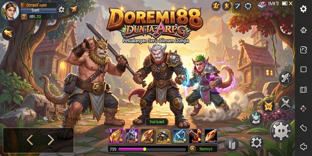 Gameplay mendebarkan DOREMI88 dalam aksi ARPG.