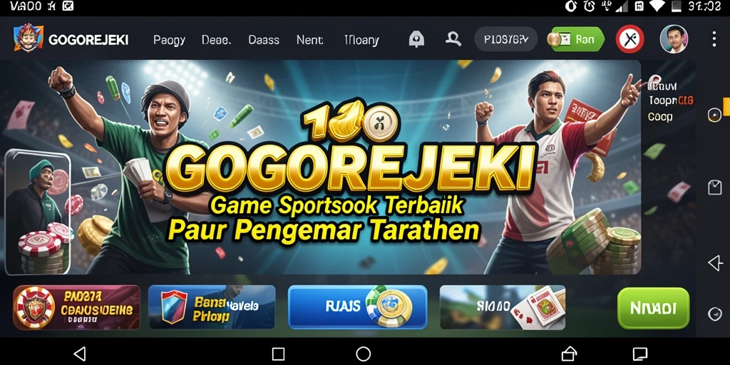 Gameplay seru GOGOREJEKI saat taruhan berlangsung.