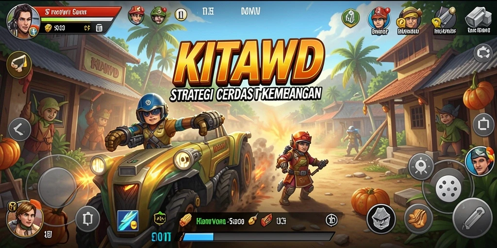 Tampilan gameplay menegangkan dan strategi yang terlibat dalam KITAWD.