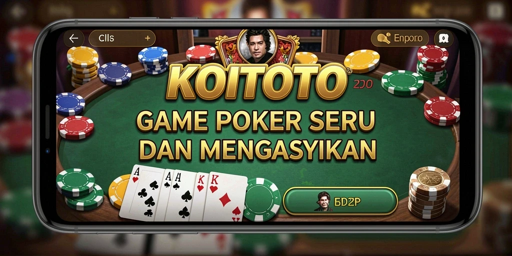 Tampilan menawan dari gameplay Poker di KOITOTO.