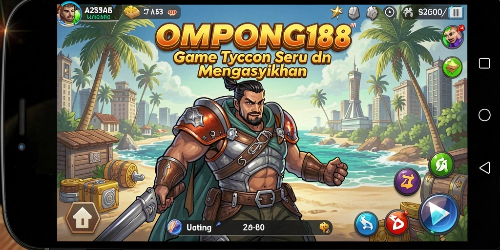 Tampilan gameplay OMPONG188 yang menarik dan penuh strategi Tycoon.