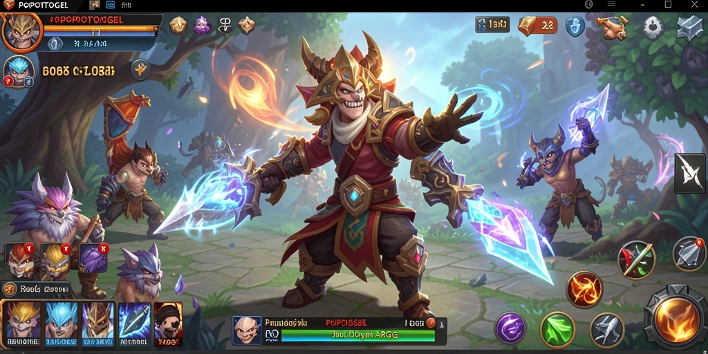 Tampilan gameplay mendebarkan di dunia ARPG yang menakjubkan.