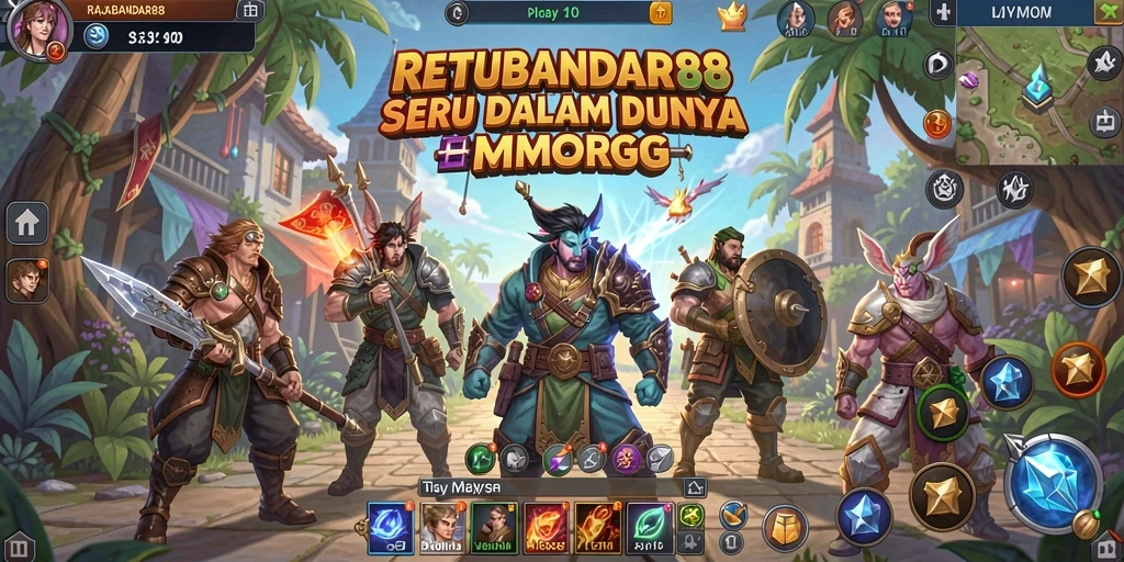 Screenshot RAJABANDAR88 menampilkan pertarungan seru di dalam game.