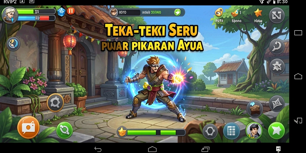 Tangkapan layar dari gameplay menantang di RVIP2.