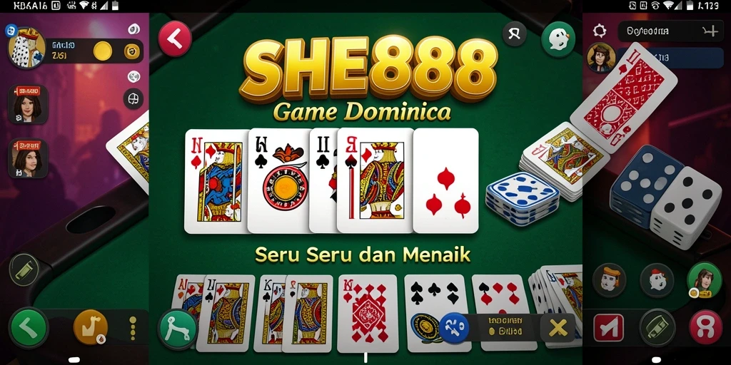 Gameplay seru dengan pemain bertarung dalam permainan Domino.