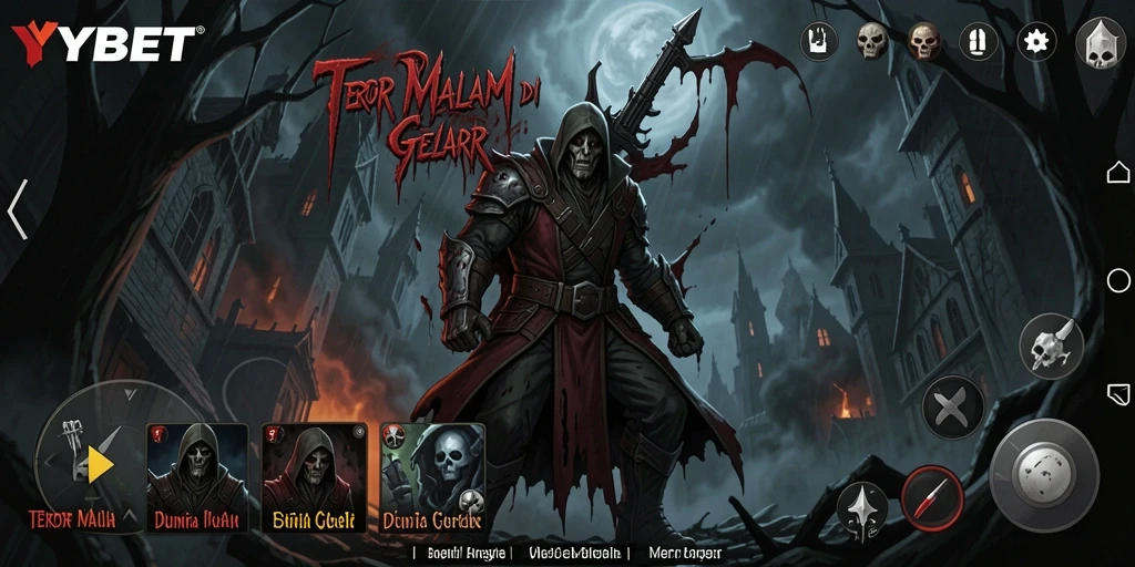 Screenshot gameplay menunjukkan momen menegangkan di dunia horror.