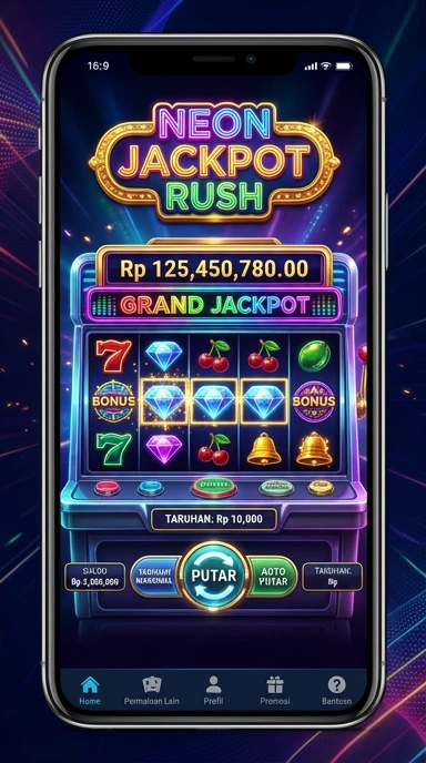 Tampilan utama aplikasi a200m yang menarik.